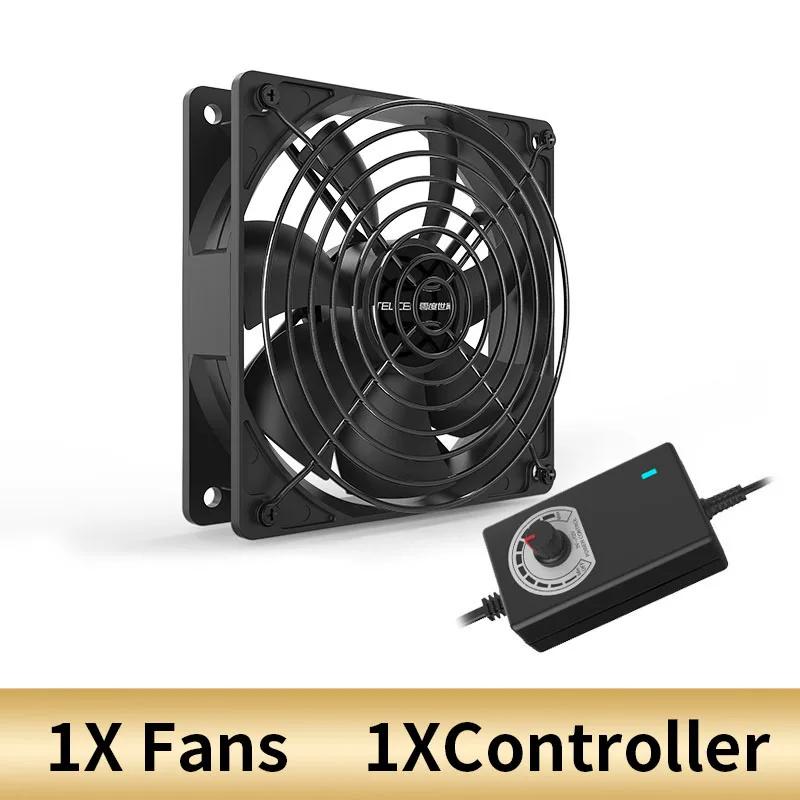 12cm High Speed Large Air Volume 3000 RPM Btc Mining Machine Workstation Cabinet 12v Fan Server Case Cooling System Fan Kit