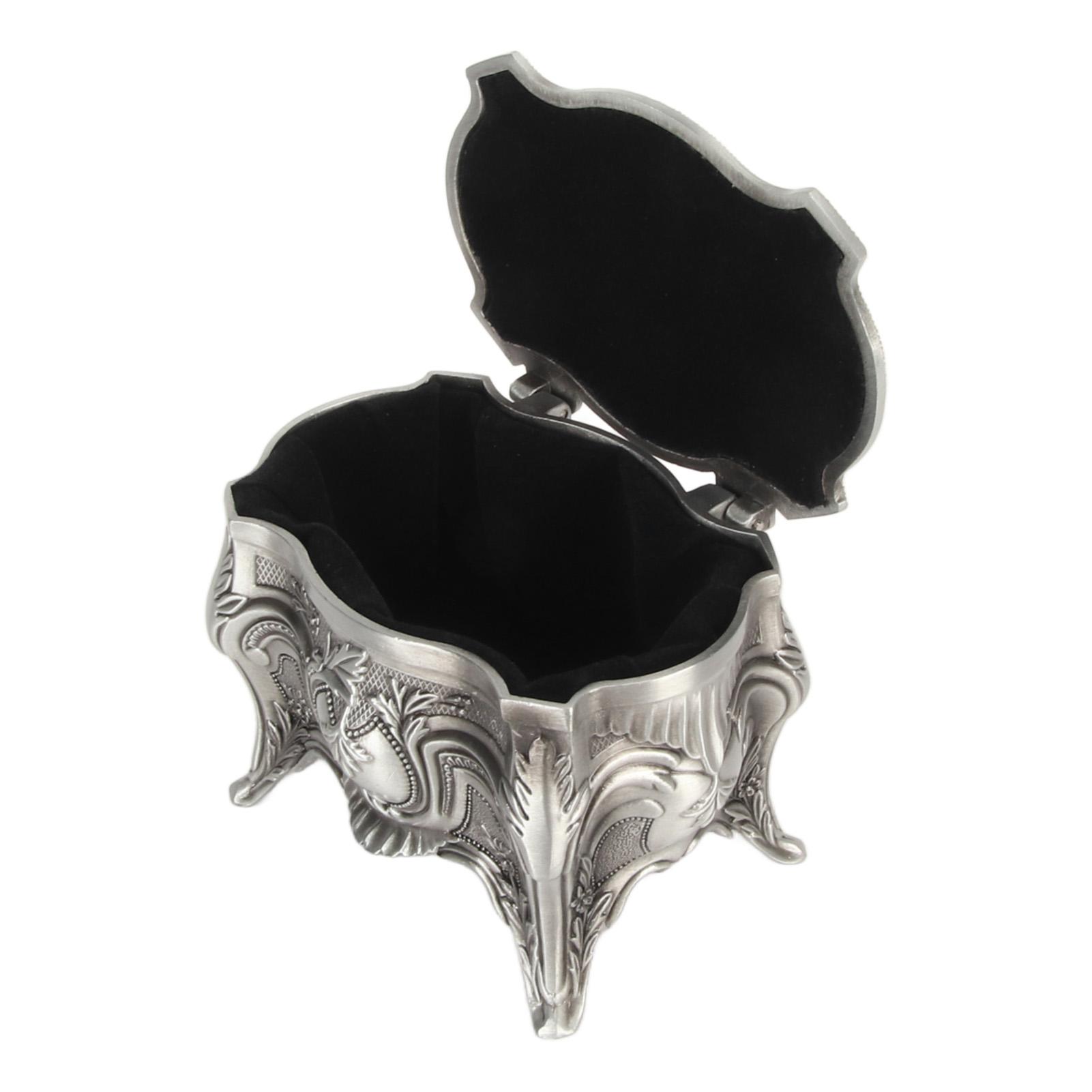 Vintage Jewelry Box Home Creative European Style Stemmed Treasure Storage Case Wedding Birthday Gift Retro Box