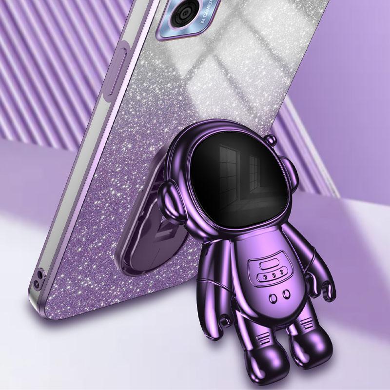 For Motorola Moto E22 4G Case Astronaut Kickstand Anti-drop Phone Cover