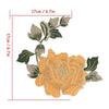 2 Pairs Floral Pattern Embroidered Patches Decorative Stitching Iron On Patches  DIY Crafts