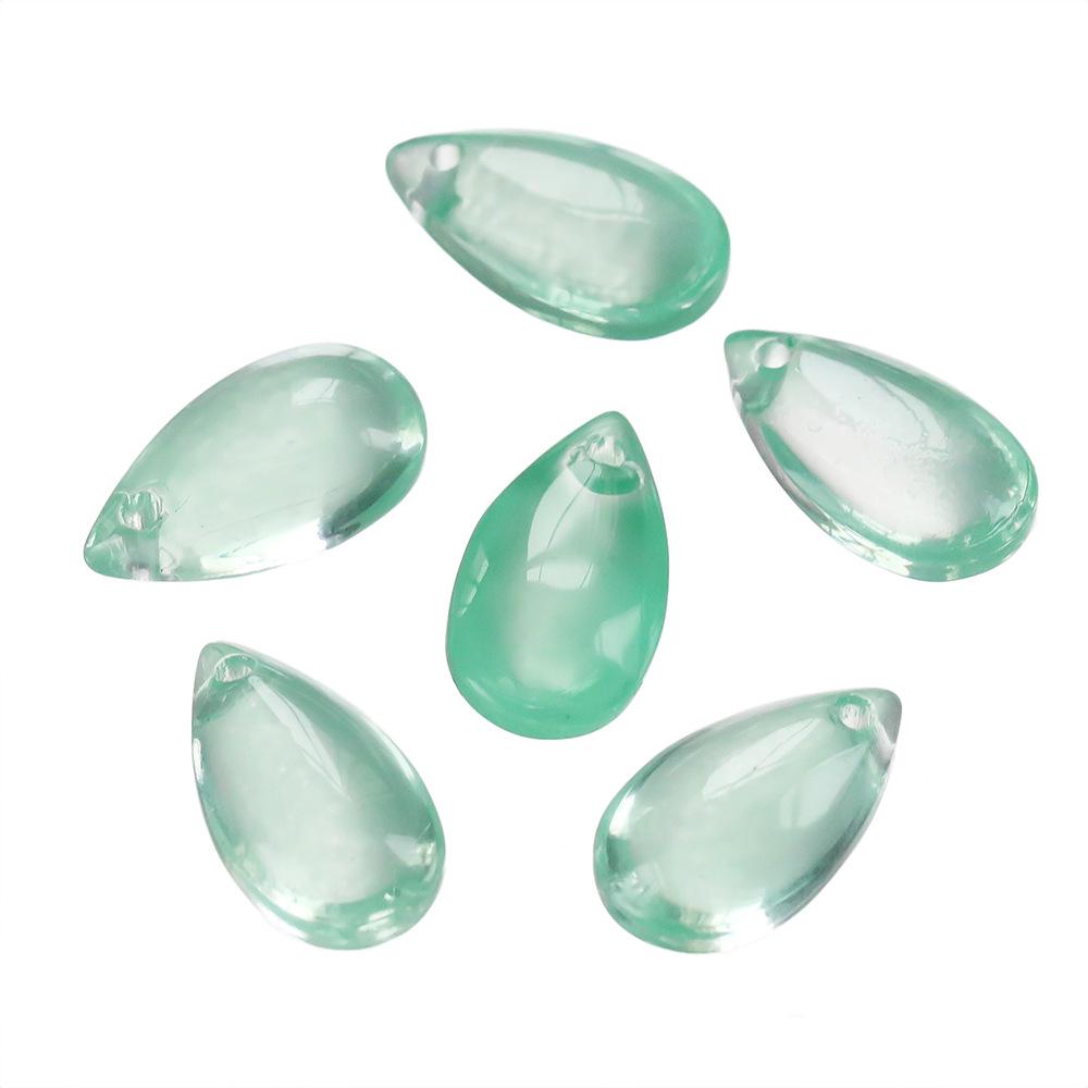 8x14mm Transparente Farbige Glas Tropfenanhänger Perlen für DIY Haarnadeln, Ohrringe und Armbänder
