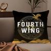 Comfortable FFourth WWing Pillow Case Silky elegant Comfort Sofa Bed Invisible zipper