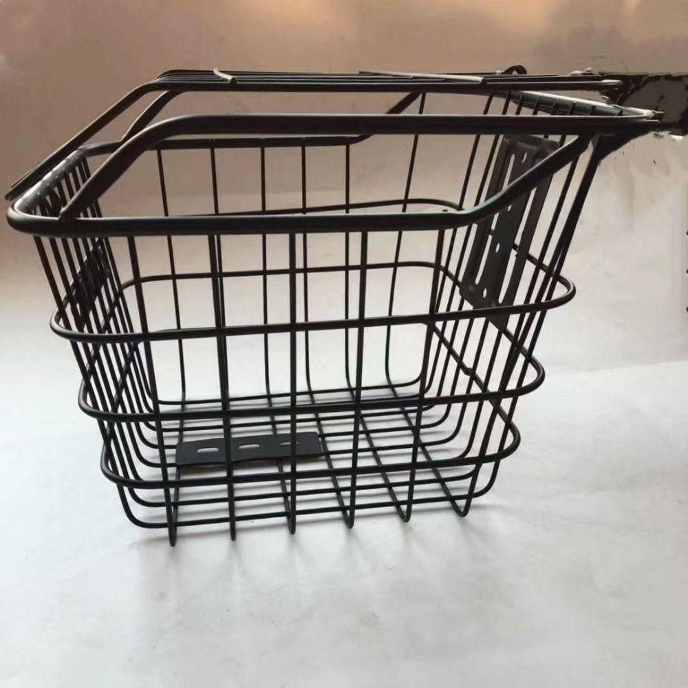 Iron Bicycle Hanging Front Basket Children's Folding Bike Accessories