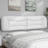 VidaXL Headboard Cushion, Reading Pillow with Zipper, Reading Cushion for Bed Bedroom, White 374624