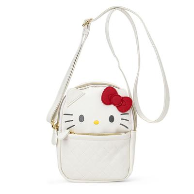 Sanrio Hello Kitty Shoulder PU Ages 3 and 159794 Face-Shaped Bag, Leather, Up,
