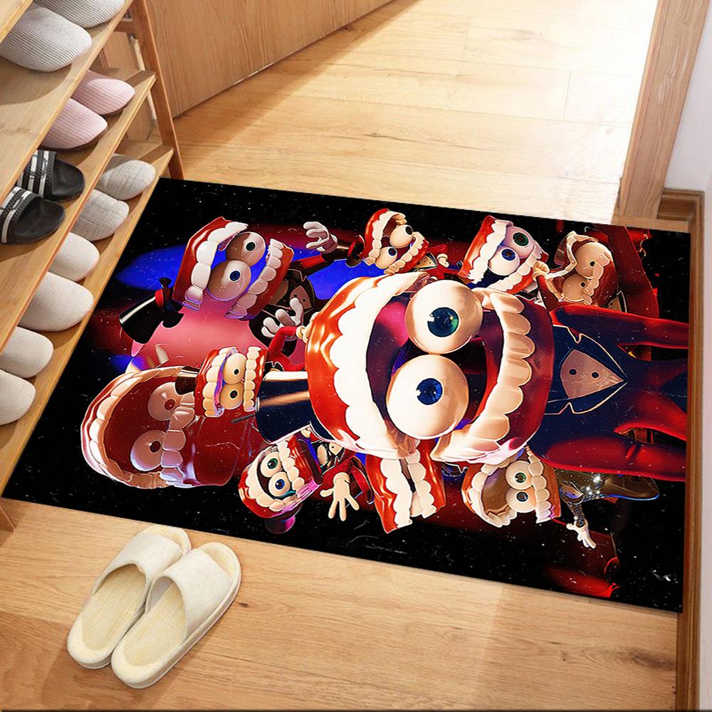 Digital Circus Area Rug Design for Study Room Dormitory Kitchen Living Rooms Anti-slip Rug Decorate Offices