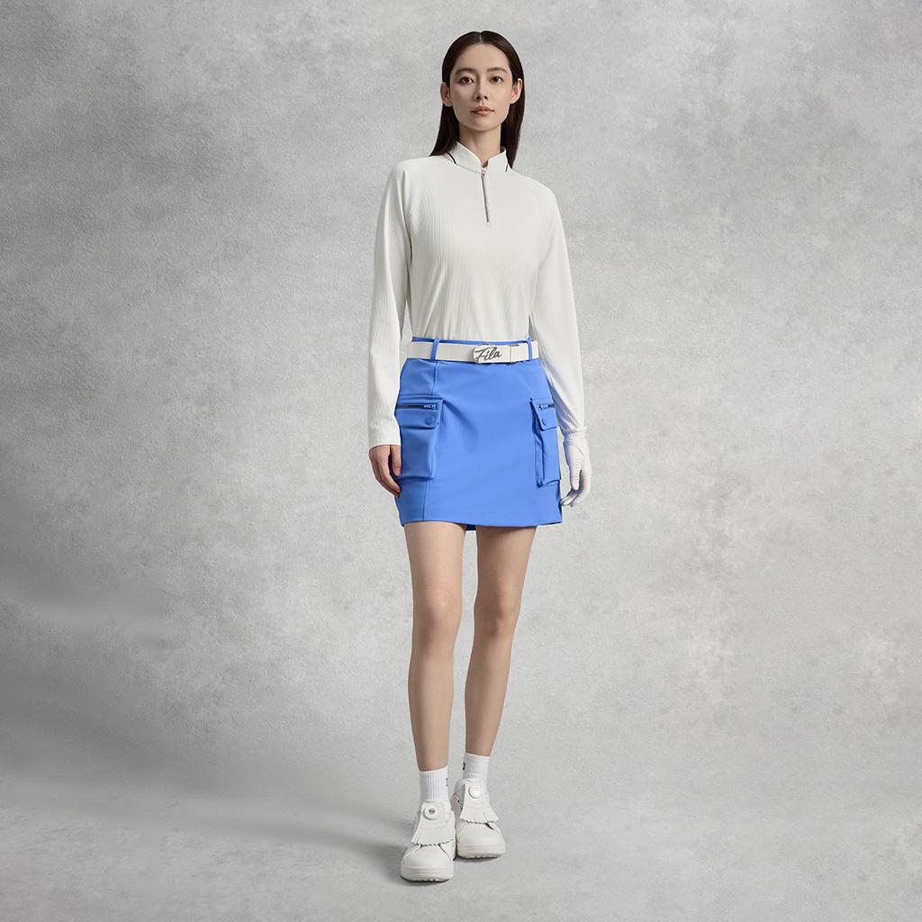 Fila Golf Athletics Series Sports Trend Versatile Workwear Woven Casual Skirt Women Skirts A11W535305F-BU