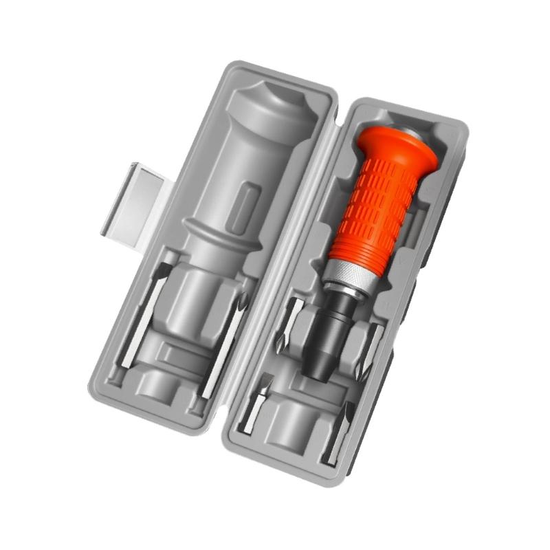 Impact Screwdriver Bit Set Heavy Duty Alloy Steel Construction MultiSize Bit Ergonomic Gandle Case Screw Extractor