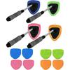 Windshield Window Cleaner Tool, Windshield Cleaner Car Windshield Cleaning Tool With Reusable Microfiber Pads Glass Wiper Kit With Extendable Handle