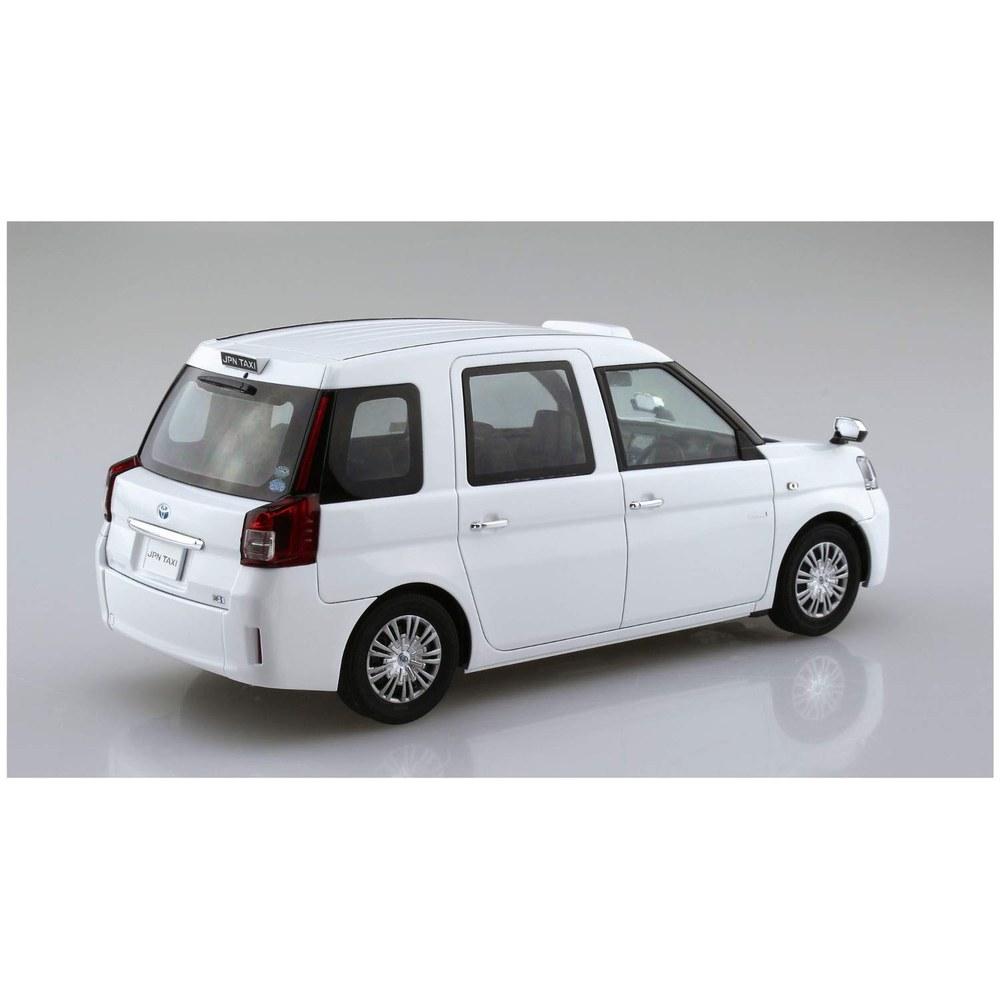 Aoshima Model Car Series No.9 Toyota NTP10 JPN Taxi 2017 Super White II Plastic Model Kit 1/24 Scale