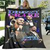 Rapper Drake Coperte Stampate 3D Calda Coperta in Flanella Morbida e Accogliente Coperte da Viaggio Fodere per Letto Regalo di Compleanno