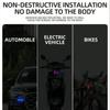 BLALION-Car Solar LED Warning Light, Night Ride for Electric Vehicle to Motorcycle, Bicycle Rear Light, Anti-Rear Strobe