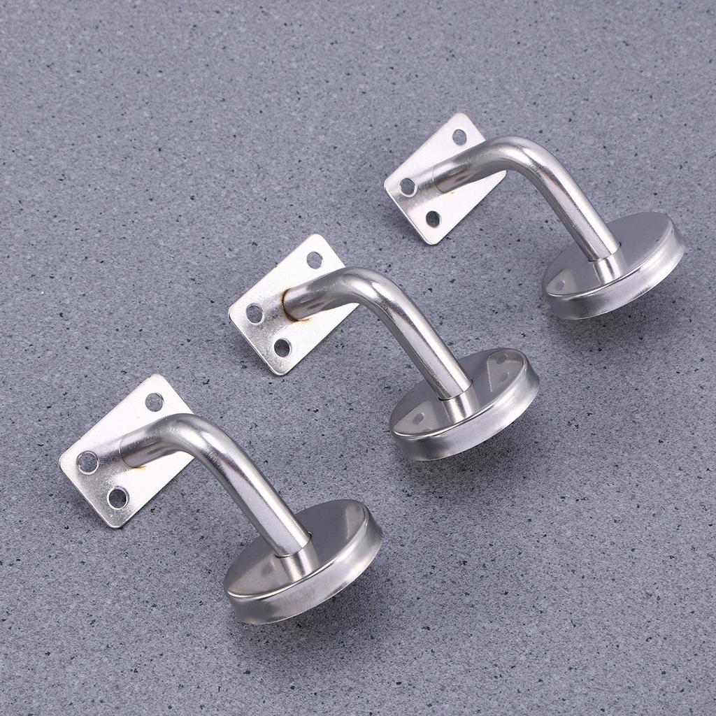 5Pcs High Quality Stainless Steel Handrail Bracket Wall Mounted Bannister Support for Commercial Residential Use Hotel