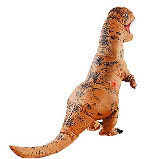 Dinosaur Cosplay Tyrannosaurus Rex Adult Performance Inflatable Fun Toy [fun costumes] Costume, Costume, Prop, Costume, (Kids, Green)