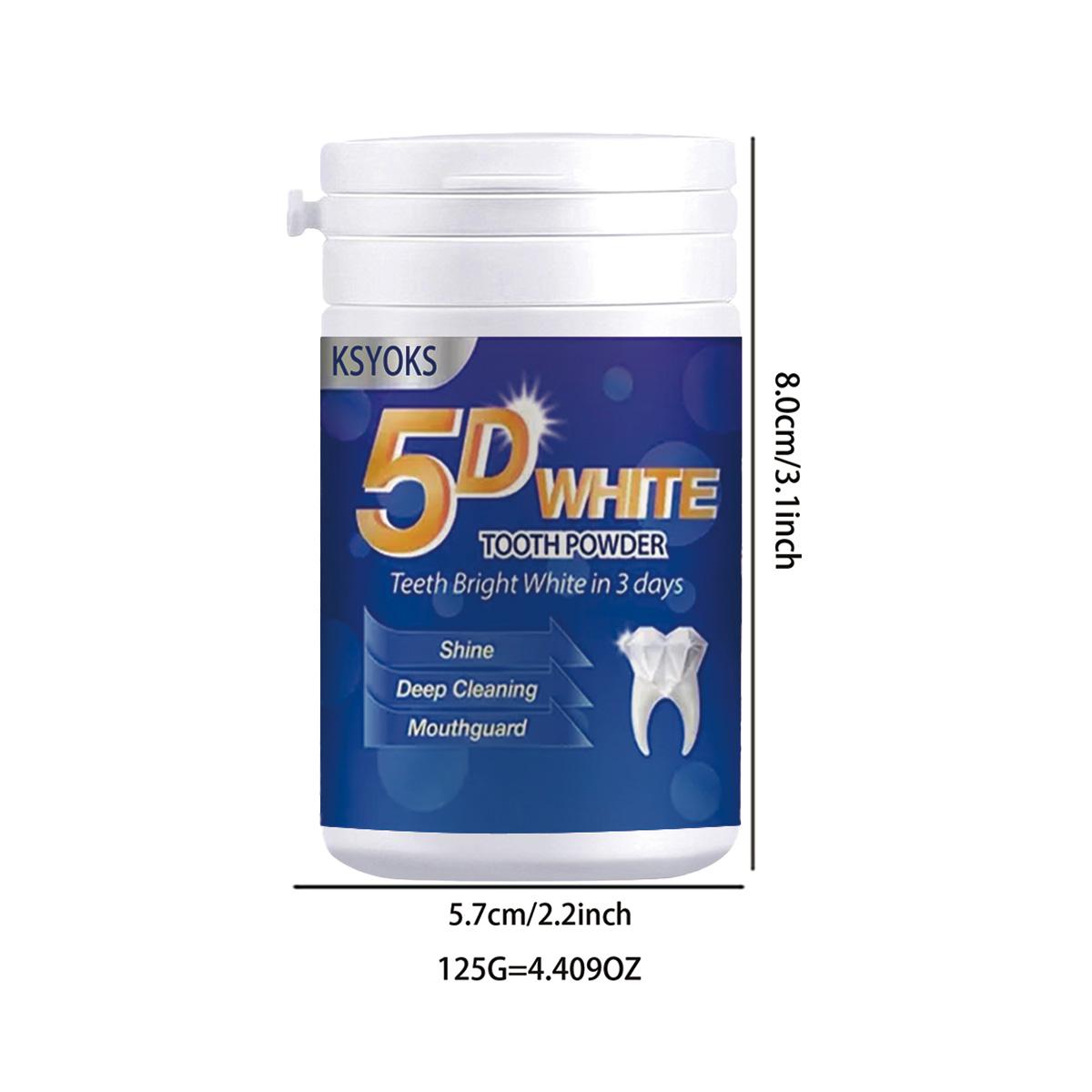 

Отбеливающий зубной порошок может сделать зубы белыми и блестящими, как нефрит, в течение 3 дней 125g