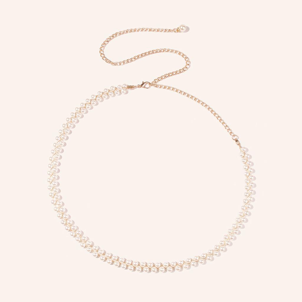 Belt Waist Pearl For Women Gold Thread Length Casual Daily Supplies Decoration