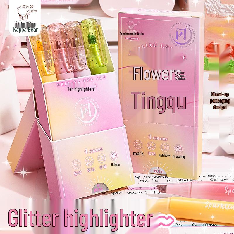 

Kaba Bear Aurora Glitter Highlighter Pen