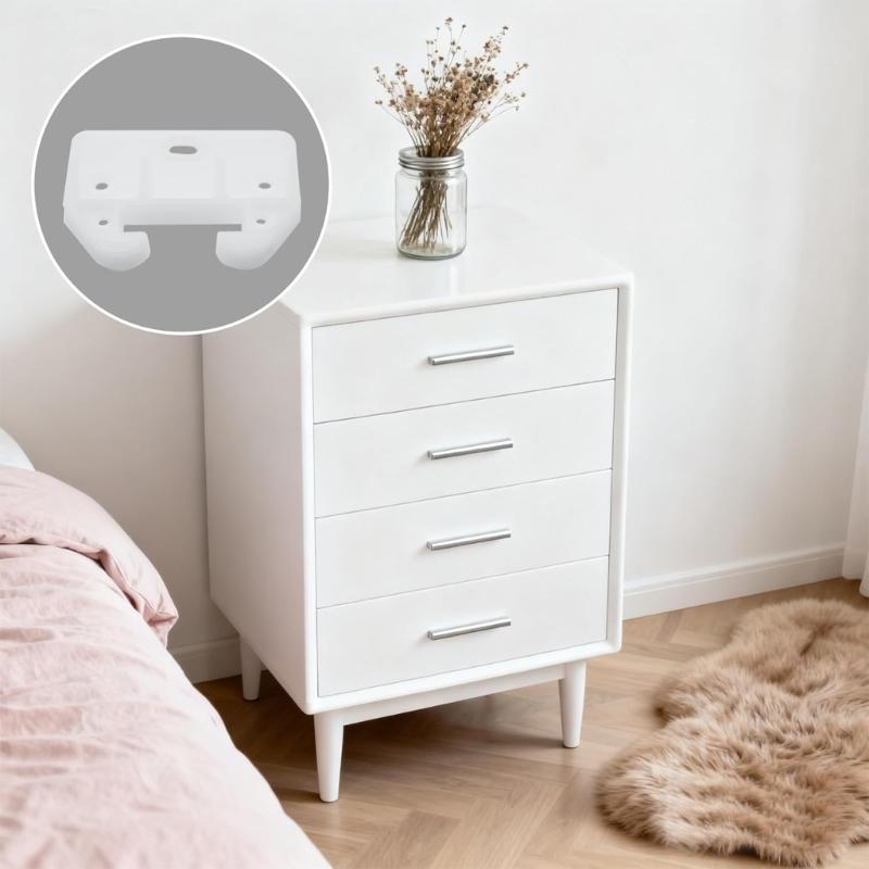 20pack Drawer Slides Fasteners with Screws Plastic Materials Quick Mounting for Cabinet Repair Projects