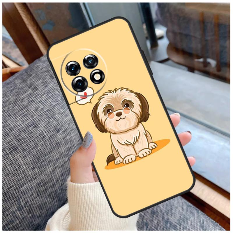 Cartoon Shih Tzu Dog Case For OnePlus 13T 8T 10T 9 10 Pro 15 13 12 11 13R 12R Nord CE 5 2 3 4 Lite N20 N30 Coque
