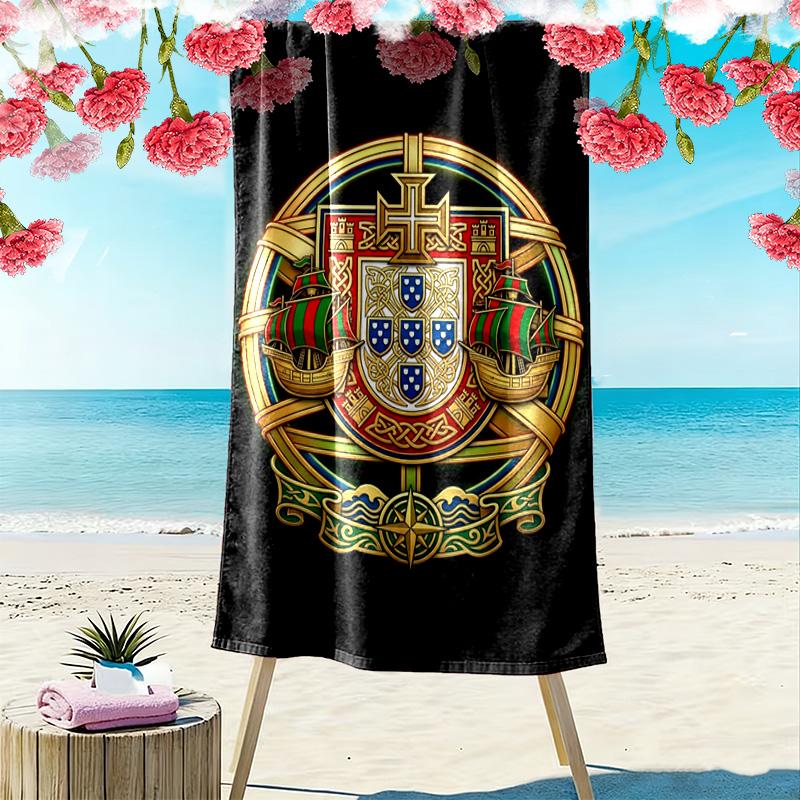 Royal Heraldry Celtic Artistry beach towel beach Beach towel for vacation photos swim seaside quick-drying swim towel Outdoor picnic beach mat beach