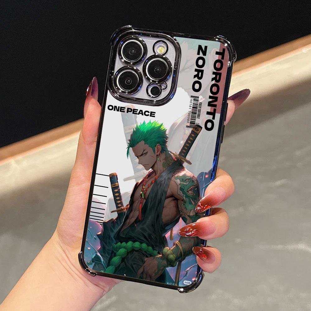 Cool One Piece Roronoa Zoro Custodia Per iPhone 18 17 Pro 16 15 14 13 12 11 Pro Max Cover 17 Plus 17E 16E 17Air Silicone Custodia Telefono