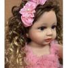 Nový příchod Lifelike Princess Reborn Baby Dolls celosilikonový vinyl voděodolný bebe Reborn Boneca zakřivené vlasy Girls Playmates