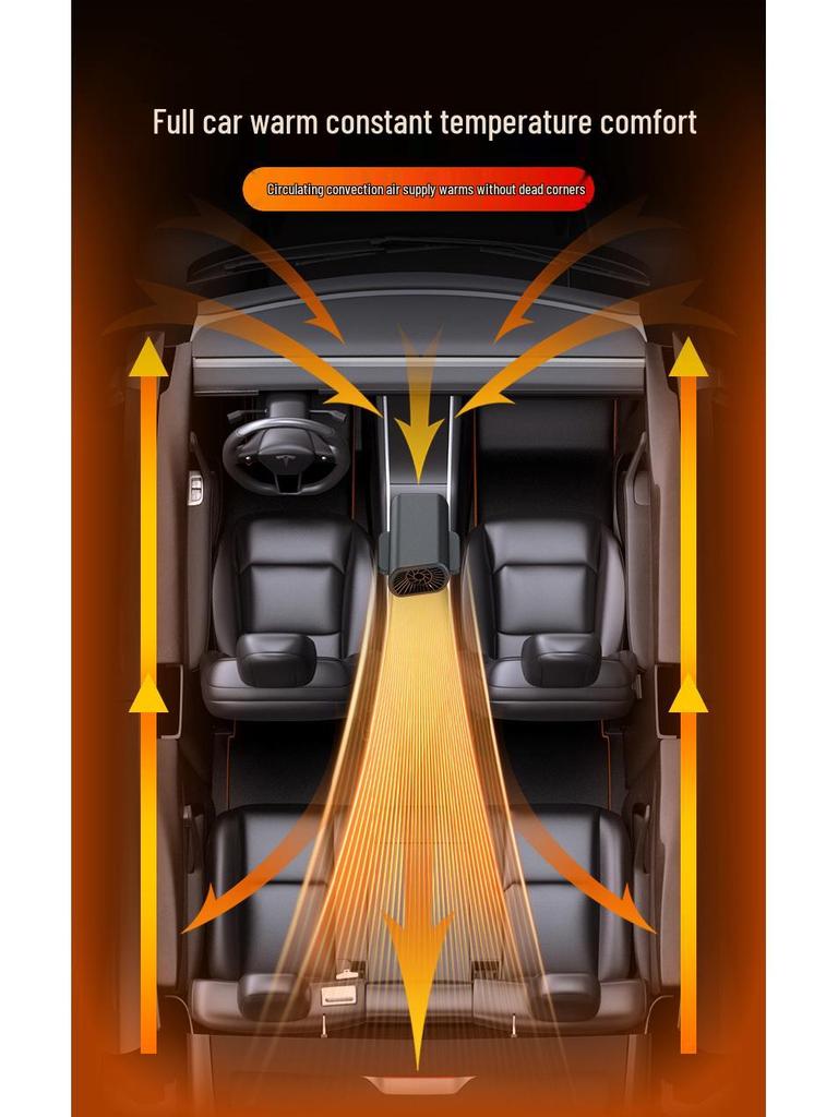 12V Fast-Heating Car Defroster & Defogger - New Electric Heater for Winter
