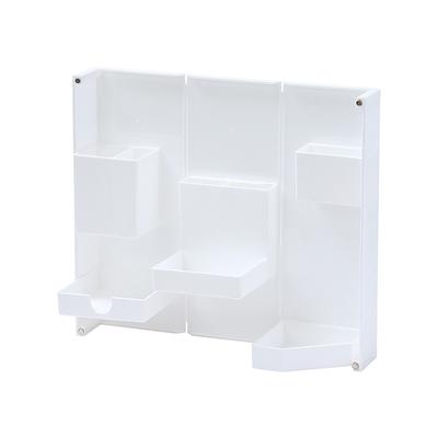 Folding Standable Stationery Box Office Pencil Holder Desktop Magnetic Plastic Makeup Case