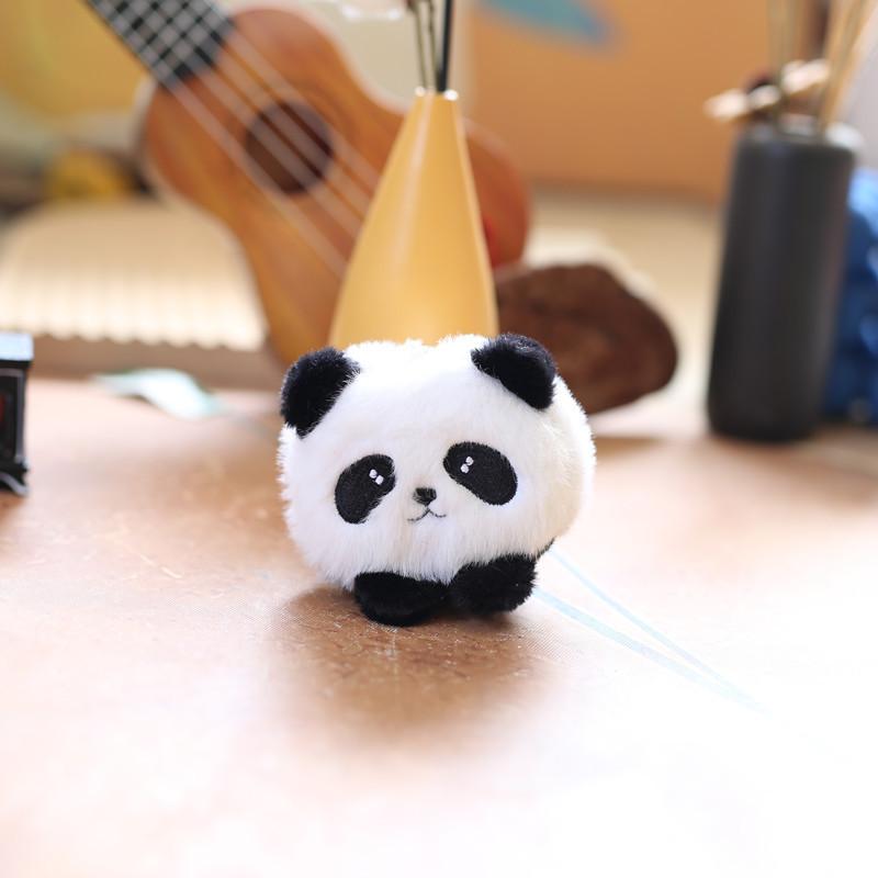 Adorable Plush Panda Keychain Toy Soft Pp Cotton Cute Bear Bag Charm