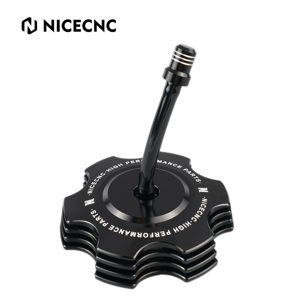 

NICECNC YFZ450 Gas Cap with Breather Valve For Yamaha YFZ450R 2009-2023 Blaster 200 Banshee 350 Raptor 660R Aluminum Alloy ATV чорний