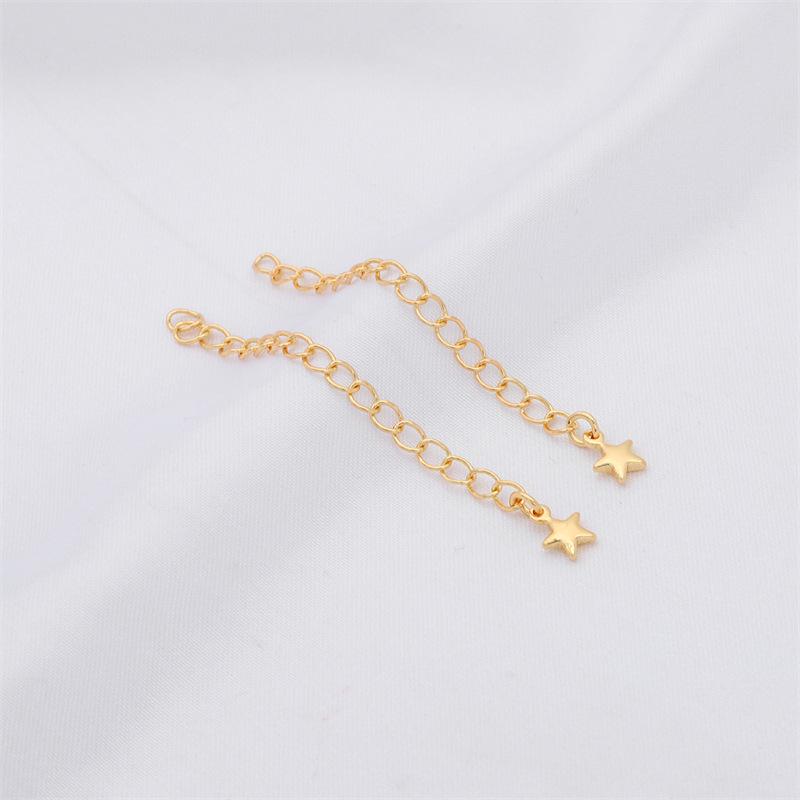 Copper-Plated Gold-Filled Adjustable Extension Chain for Bracelets and Necklaces