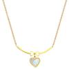 Bow Love Temperament Personality Minimalist Furnace Real Gold Female Collarbone Necklace