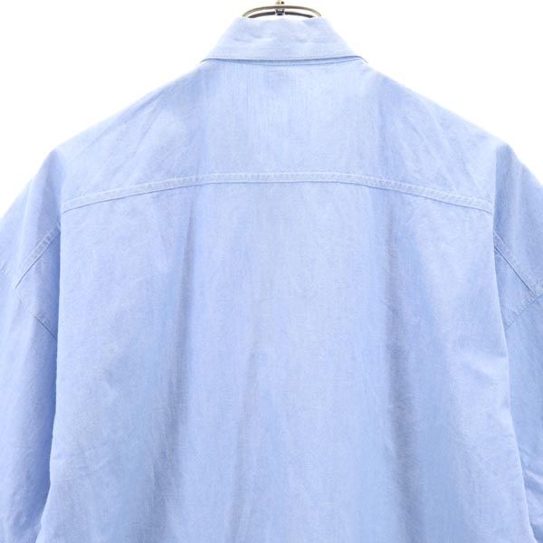 Vintage 60s 70s Short Sleeve Chambray Shirt L Men's Used