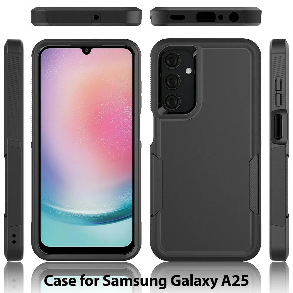 Custodia protettiva ibrida resistente agli urti per Samsung Galaxy A25 5G A35 A55 A15 A05S A14 A24 A54 con telaio in TPU e cover posteriore in plastica