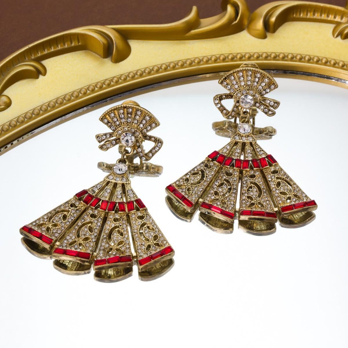 Винтажный Ретро Набор Веерной Формы С Нишевыми Дизайнами Качество Тяжелой Промышленности Высококлассное Ощущение С Маркировкой