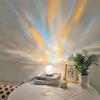 Rechargeable Rgb Water Ripple Atmosphere Lamp With Remote Control For Modern Bedroom Decor