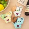 1Pc Mini Cartoon Plush Bear Doll Toy Keychain Sweet Cute Bag Pendant Charms Car Keyring Accessories For Girl Couples Kawaii Gift
