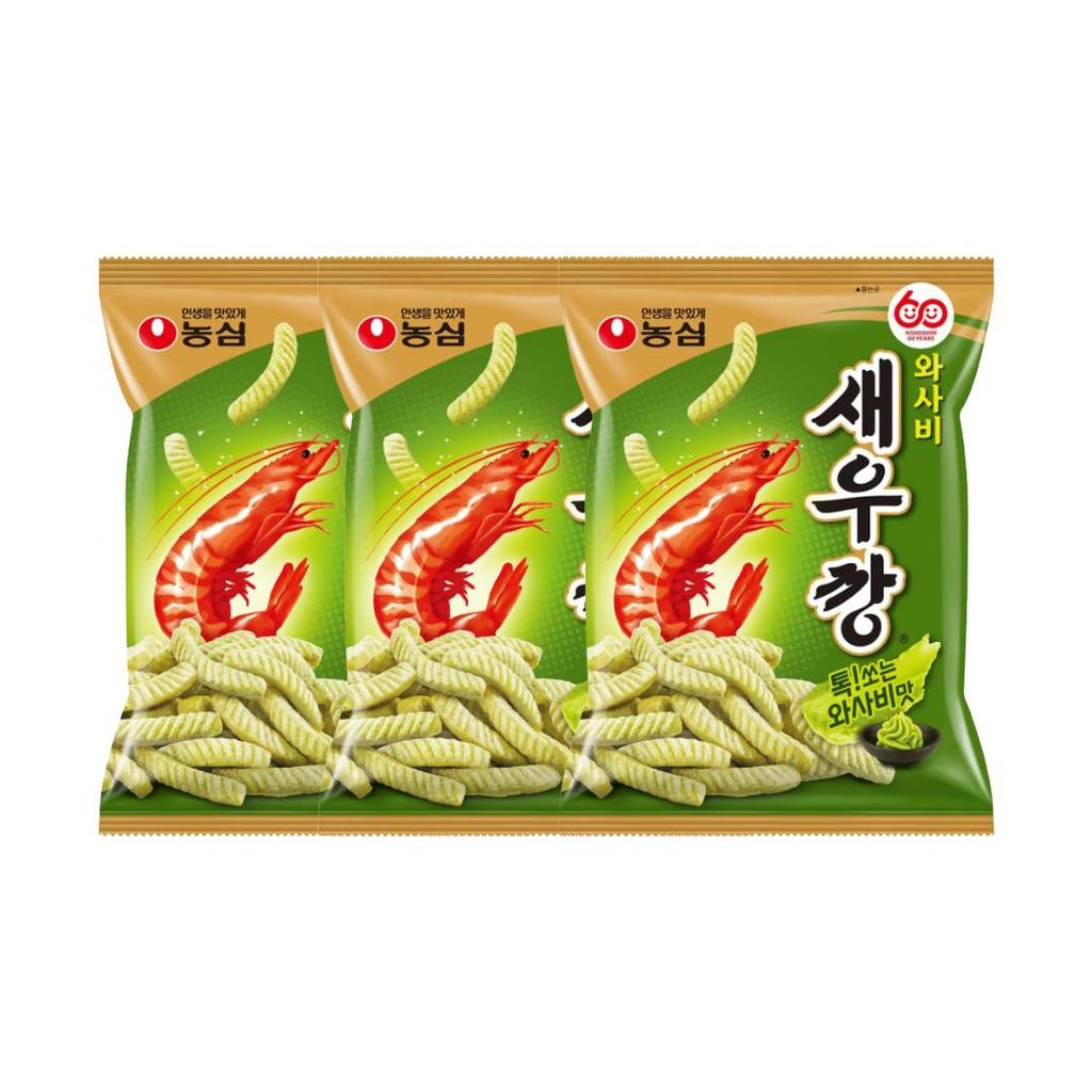 Nongshim Shrimp Cracker Original 90 G / Wasabi Shrimp Cracker 70 G (2 Options)