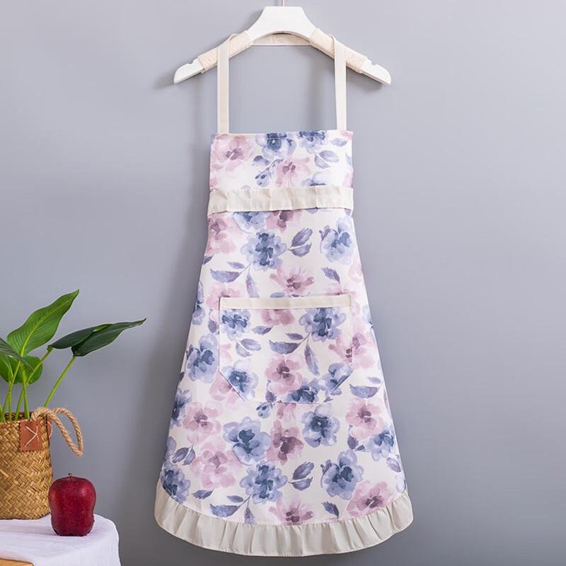 Yishanyisi Women's Sleeveless PVC Kitchen Aprons - 3 Pack