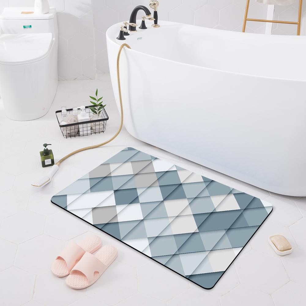 Modern Non-slip Absorbent Mat Decoration Bedroom Door Mat Kitchen Floor Mat Bathroom Shower Rug