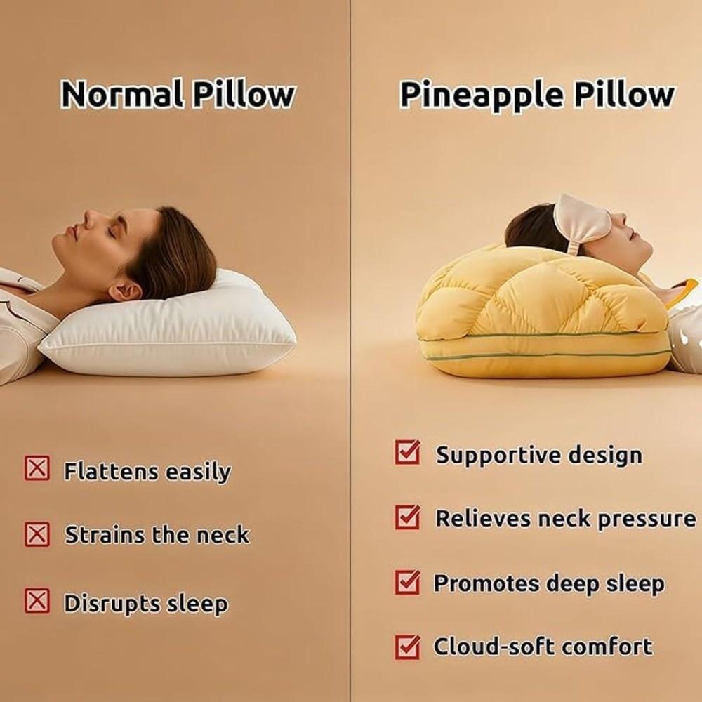 Nuovo Cuscino Ananas Rimbalzante Aiuto per il Sonno Cuscino Traspirante Cuscino Confortevole per Aiutare il Sonno