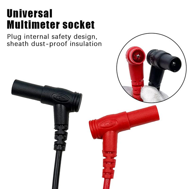 20A 1000V Multimeter Test Leads Extra Sharp Steel Needle Extended Universal Fine Tip PVC Anti-Freeze Probe Accessories