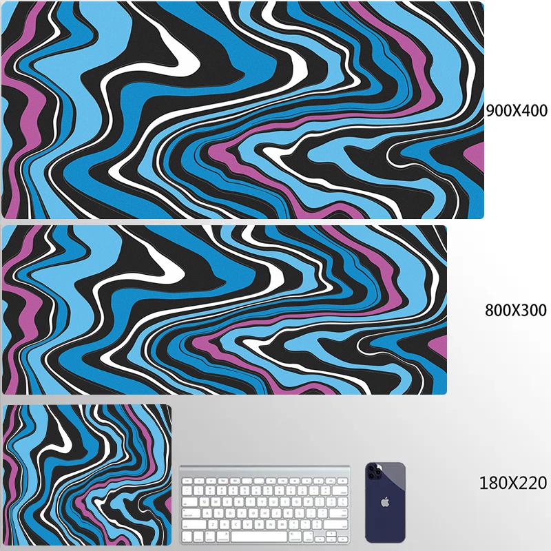 Tappetino Mouse Strata Liquid 900x400 Computer Laptop Anime Tappetino Tastiera Mouse XXL Tappetino Mouse Grande Tastiere Giocatori Decorazione Tappetino Scrivania