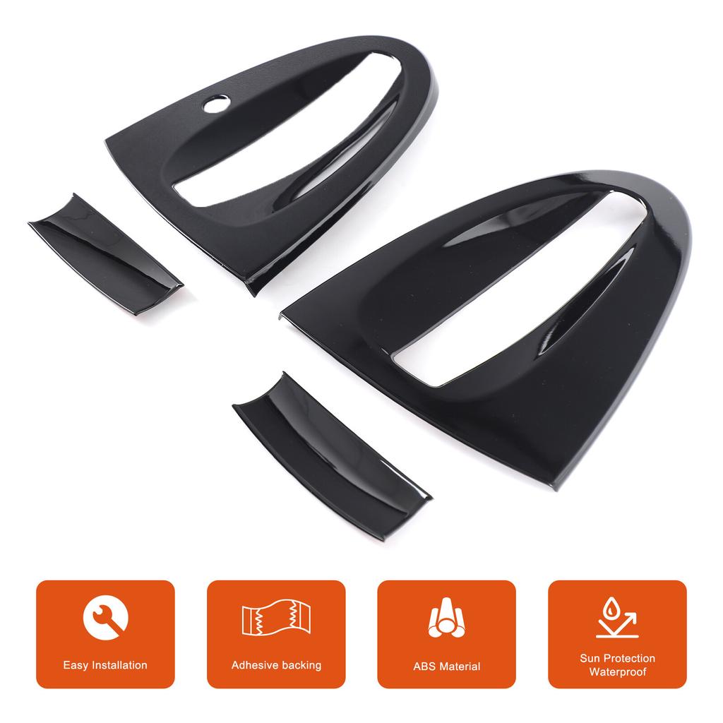 For Mercedes-Benz Smart 451 Fortwo 2009-2015 ABS Car Door Bowl Decorative Protective Cover Trim Car Styling