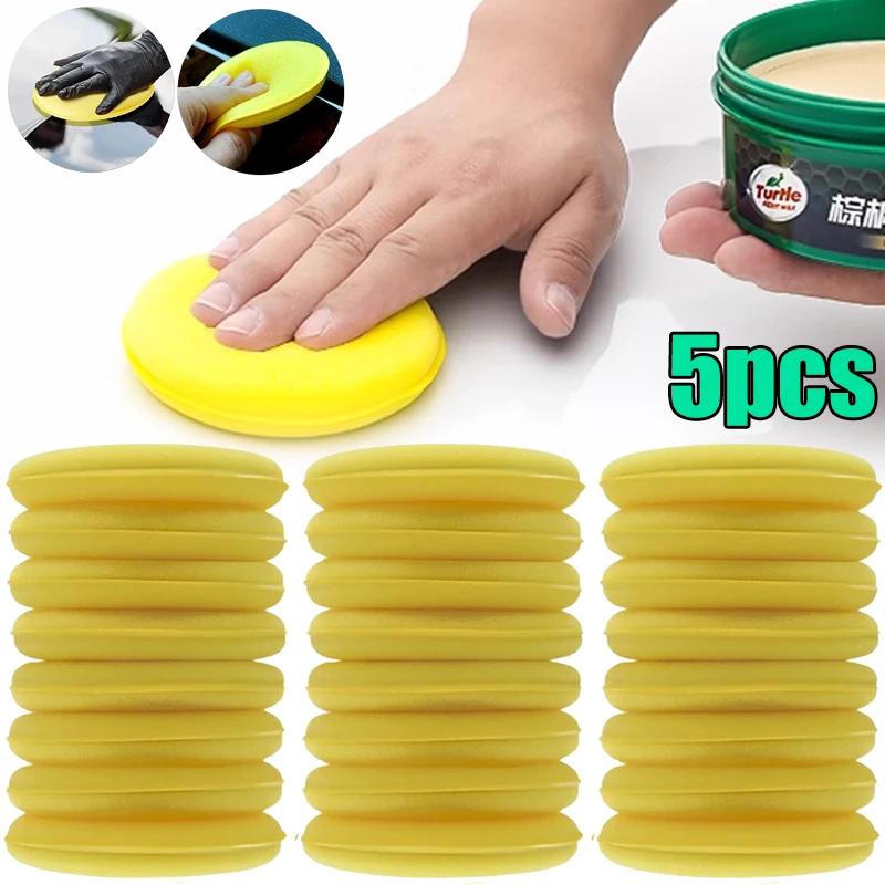 5/20 ks Auto Kulaté Voskovací Leštící Houbičky Pěnové Aplikační Podložky Houbičky na Vytvrzování a Leštění Aplikátor Čištění Leštění Laku