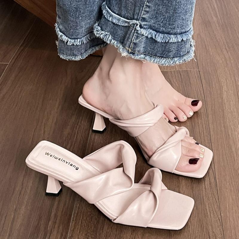 Fashion Fashion Wedges Pumps Slides Shoes 2025 Summer Outside Beach Women Slippers Retro Versatile Slip On Lady Sandals Zapatos De Mujer