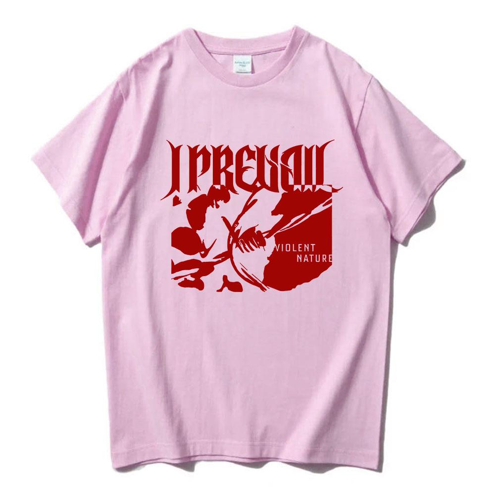 VIOLENT JEDNOTLIVÉ TRIČKO I Prevail Rocková Kapela Potlač Tričká S Krátkym Rukávom Bavlna Voľné Pánske Tričko Unisex Streetwear Grafické Tričká