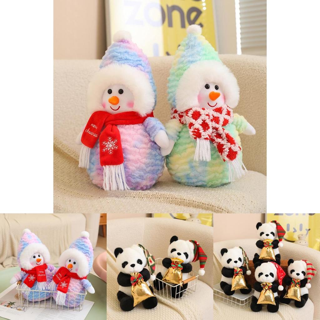 Adorable And Festive Panda Plush Toy For Christmas Celebrations And Gift Giving