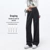 HSTYLE Women's High-Waisted Fleece Wide-Leg Casual Pants