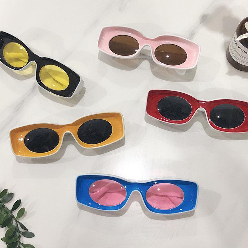 Brand Designer Square Sunglasses Man Personality Fashion Sun Glasses Vintage Male Hip Hop Shades